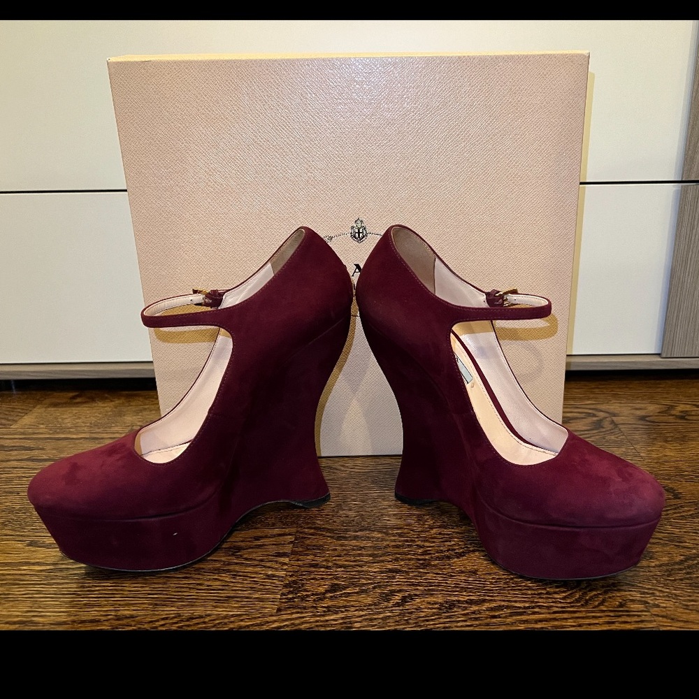 Prada platform shoes